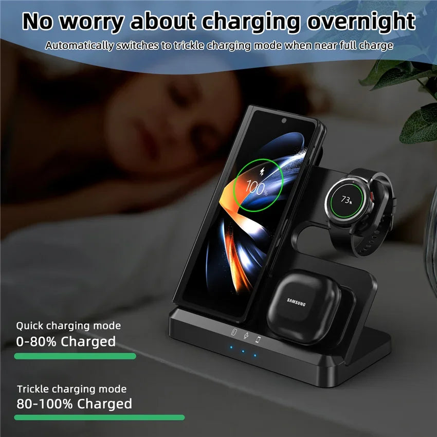 100W 3 in 1 Wireless Charger